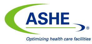 ASHE logo. ASHE: Optimizing health care facilities.